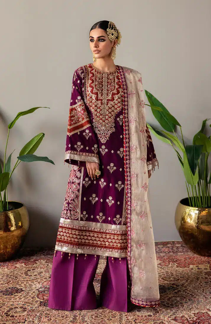 Emaan Adeel | Makhmal Velvet Edition 23 | MK-05 MAHZARA - Hoorain Designer Wear - Pakistani Ladies Branded Stitched Clothes in United Kingdom, United states, CA and Australia