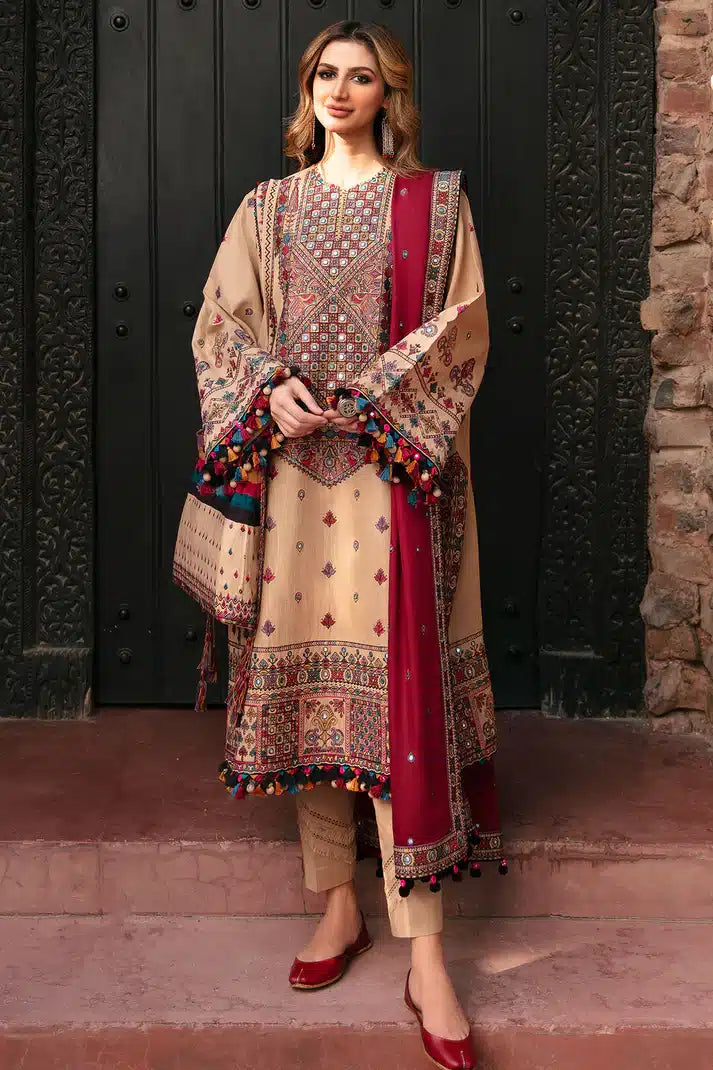 Jazmin | Dastaan Luxury Winter 23 | D3 - Hoorain Designer Wear - Pakistani Ladies Branded Stitched Clothes in United Kingdom, United states, CA and Australia
