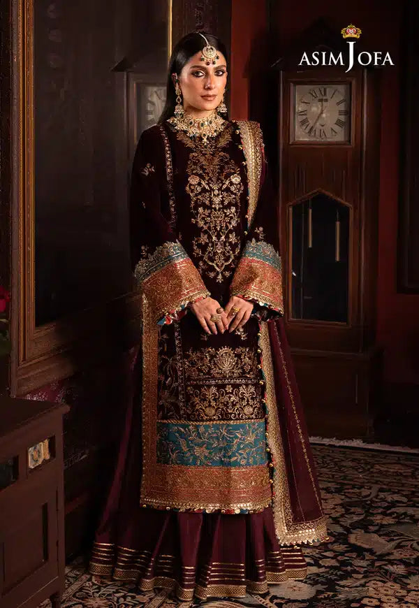 Asim Jofa | Makhmal Wedding Velvet 23 | AJMM-09 - Pakistani Clothes for women, in United Kingdom and United States