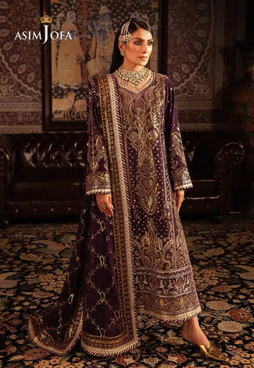 Asim Jofa | Makhmal Wedding Velvet 23 | AJMM-06 - Pakistani Clothes for women, in United Kingdom and United States