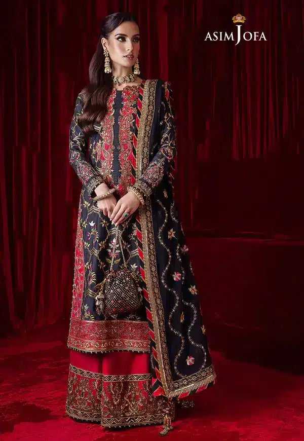 Asim Jofa | Bekhudi Luxury Chiffon  23 | AJBK-02 - Hoorain Designer Wear - Pakistani Ladies Branded Stitched Clothes in United Kingdom, United states, CA and Australia