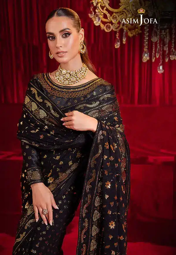 Asim Jofa | Bekhudi Luxury Chiffon  23 | AJBK-03 - Hoorain Designer Wear - Pakistani Ladies Branded Stitched Clothes in United Kingdom, United states, CA and Australia
