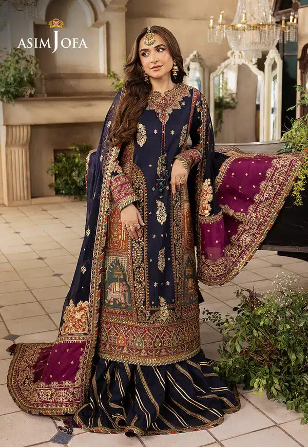 Asim Jofa | Khwab e Naubahar 23 | AJNB-08 - Hoorain Designer Wear - Pakistani Ladies Branded Stitched Clothes in United Kingdom, United states, CA and Australia
