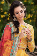 Maria B | Sateen Formals 23 | Yellow CST-705 - Pakistani Clothes for women, in United Kingdom and United States