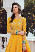 Maria B | Sateen Formals 23 | Yellow CST-705 - Pakistani Clothes for women, in United Kingdom and United States