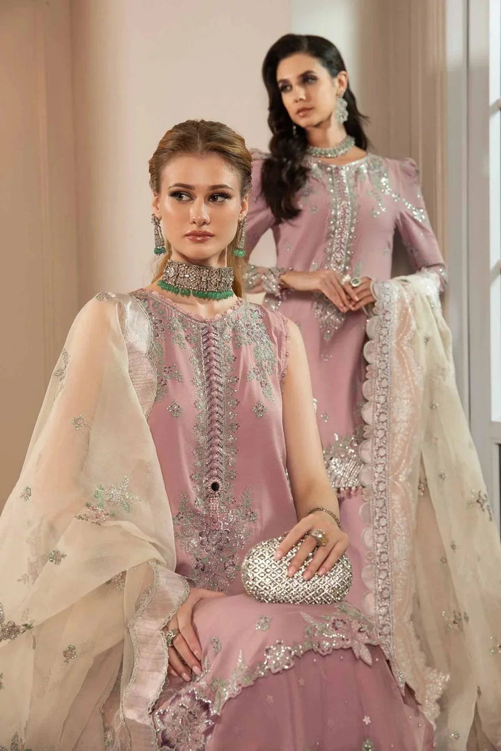 Maria B | Sateen Formals 23 | Mauve CST-706 - Pakistani Clothes for women, in United Kingdom and United States