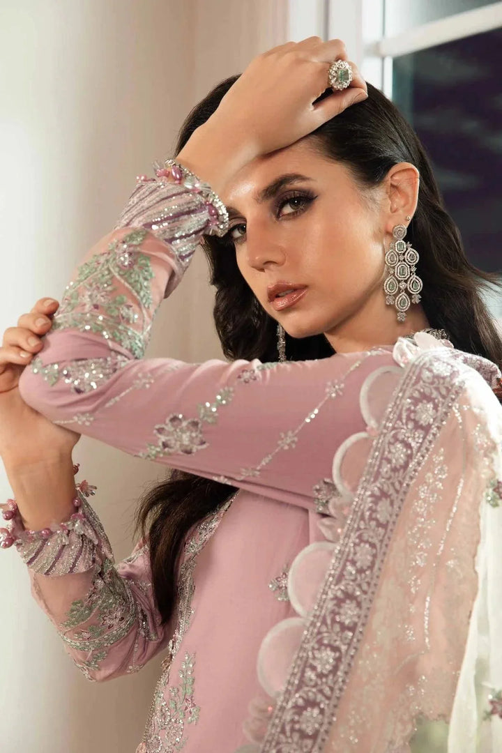 Maria B | Sateen Formals 23 | Mauve CST-706 - Pakistani Clothes for women, in United Kingdom and United States
