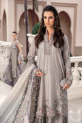 Maria B | Sateen Formals 23 | Grey CST-707 - Pakistani Clothes for women, in United Kingdom and United States