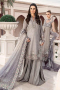 Maria B | Sateen Formals 23 | Grey CST-707 - Pakistani Clothes for women, in United Kingdom and United States