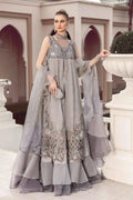 Maria B | Sateen Formals 23 | Grey CST-707 - Pakistani Clothes for women, in United Kingdom and United States