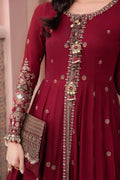 Maria B | Sateen Formals 23 |  Maroon CST-708 - Pakistani Clothes for women, in United Kingdom and United States