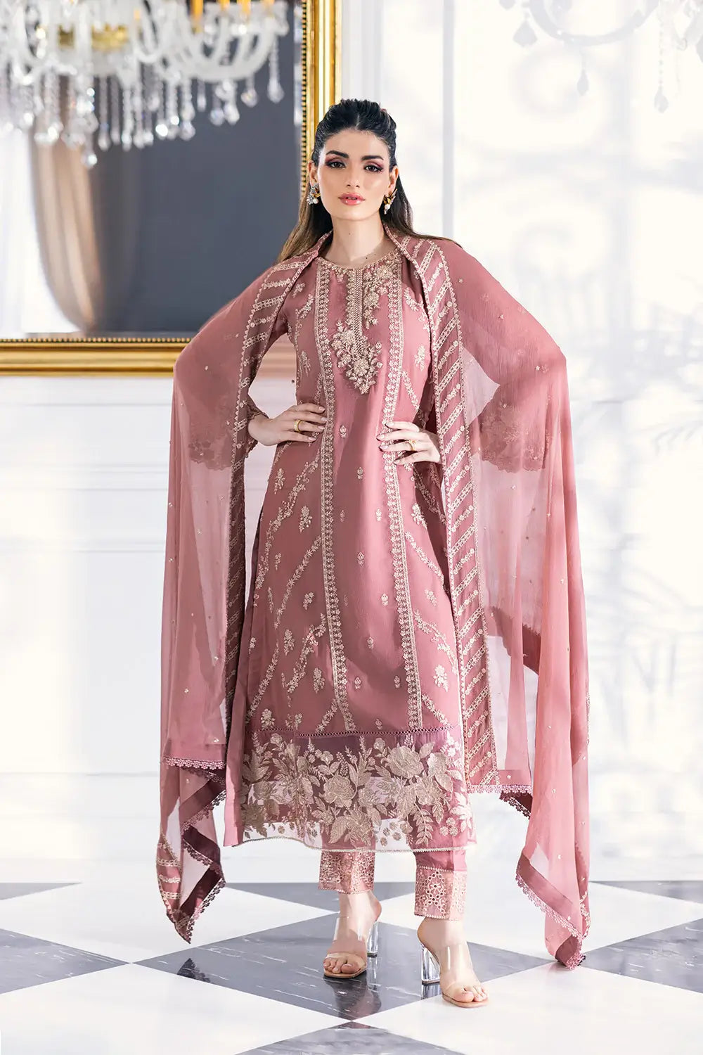 Azure | Embroidered Ensembles 23 | Candy Blush - Pakistani Clothes for women, in United Kingdom and United States