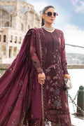 Maria B | Linen 23 | Aubergine DL-1103 - Pakistani Clothes for women, in United Kingdom and United States