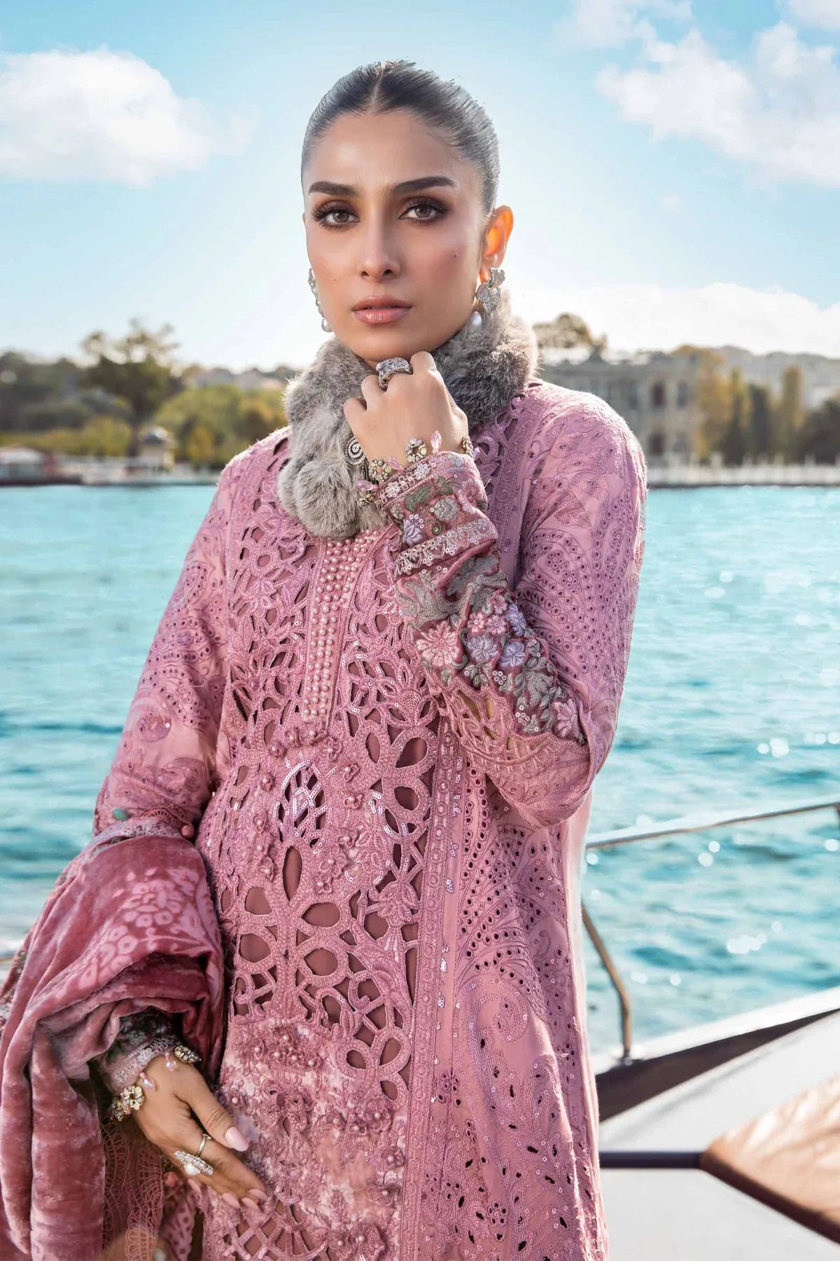 Maria B | Linen 23 | Ash Pink DL-1106 - Pakistani Clothes for women, in United Kingdom and United States