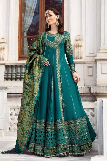 Maria B | Linen 23 | Emerald Green DL-1107 - Pakistani Clothes for women, in United Kingdom and United States