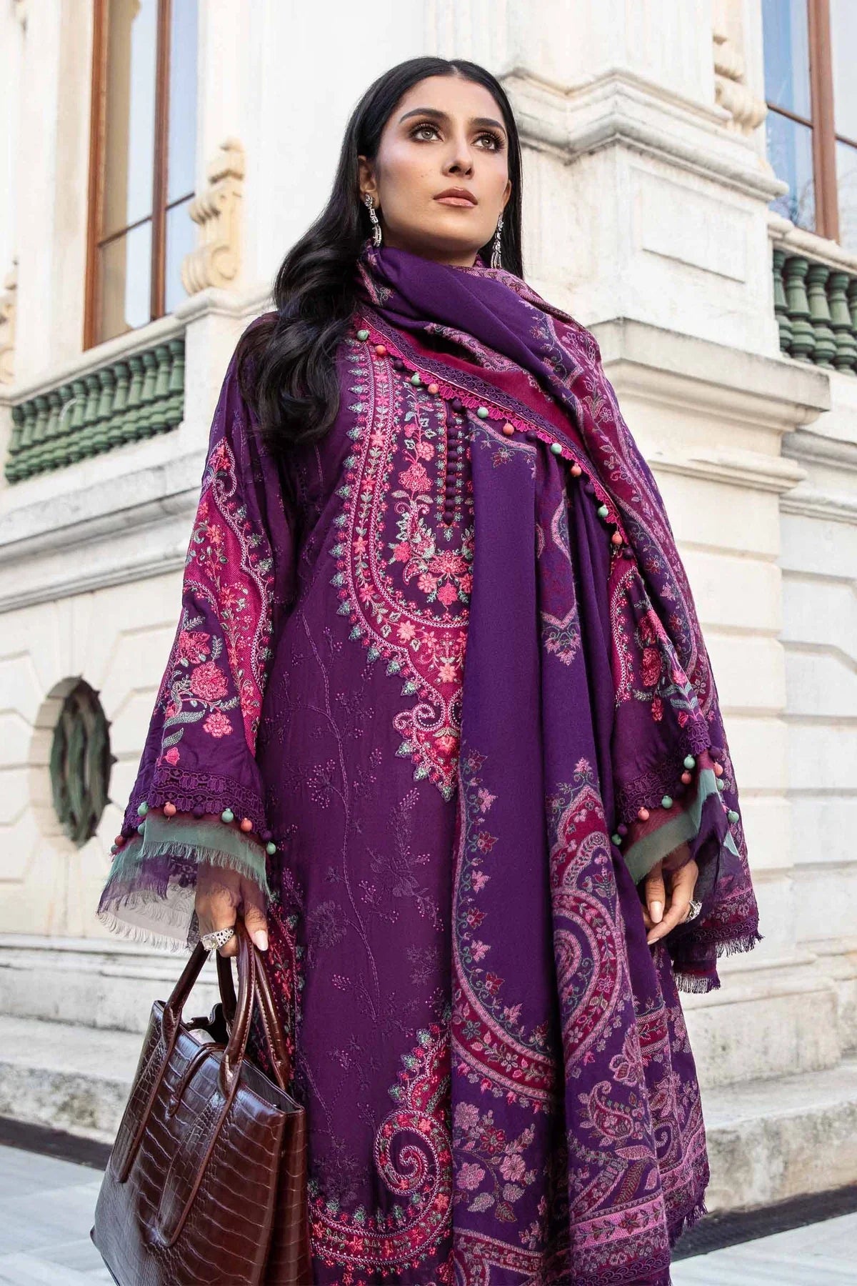 Maria B | Linen 23 | Purple DL-1108 - Pakistani Clothes for women, in United Kingdom and United States