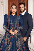 Maria B | Linen 23 | Navy Blue DL-1109 - Pakistani Clothes for women, in United Kingdom and United States