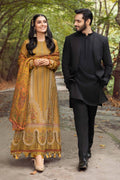 Maria B | Linen 23 | Mustard DL-1110 - Pakistani Clothes for women, in United Kingdom and United States