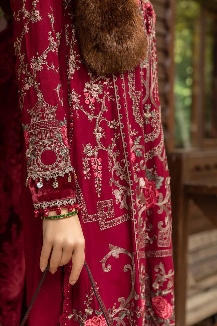 Maria B | Linen 23 | Deep Pink DL-1112 - Hoorain Designer Wear - Pakistani Ladies Branded Stitched Clothes in United Kingdom, United states, CA and Australia