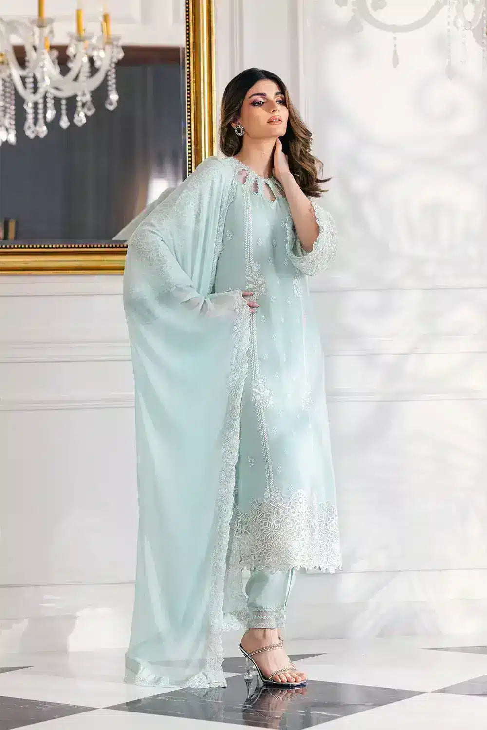 Azure | Embroidered Ensembles 23 | Daisy Charm - Pakistani Clothes for women, in United Kingdom and United States