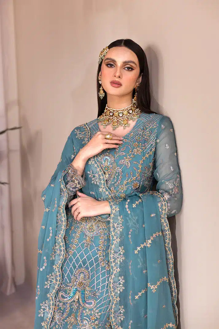 Emaan Adeel | Romansiyyah Luxury Formals 23 | RM-05 MIYASA - Hoorain Designer Wear - Pakistani Designer Clothes for women, in United Kingdom, United states, CA and Australia