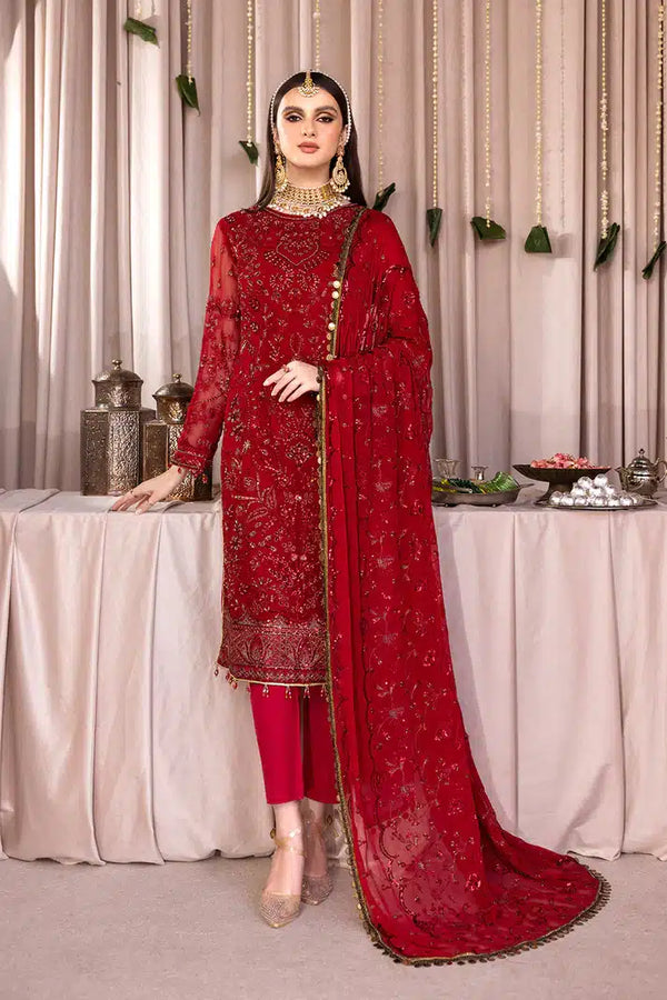 Emaan Adeel | Romansiyyah Luxury Formals 23 | RM-08 SARAFEEN - Hoorain Designer Wear - Pakistani Ladies Branded Stitched Clothes in United Kingdom, United states, CA and Australia