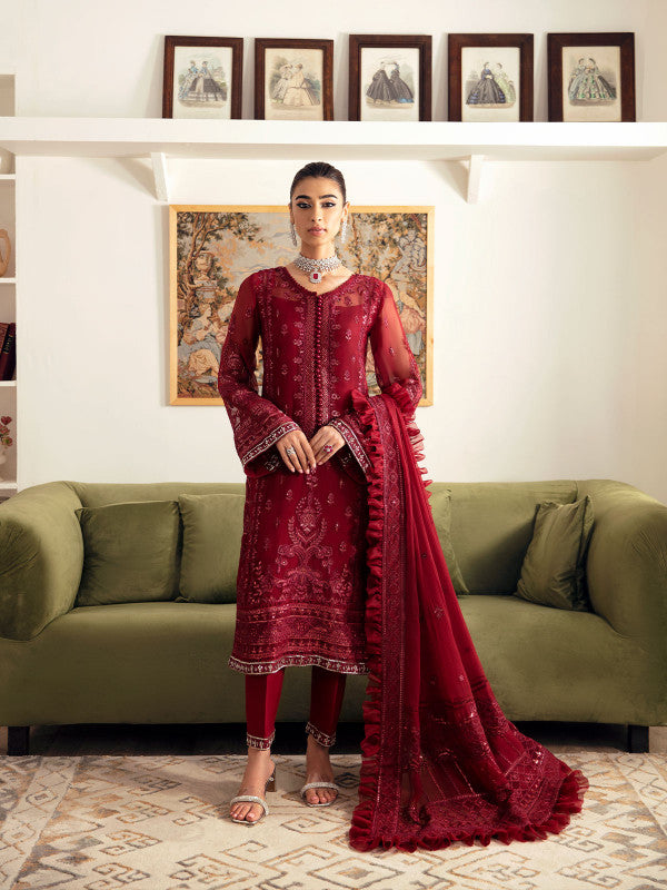 Gulaal | Embroidered Chiffon 23 | RUBY GL-EC-23V1-02 - Pakistani Clothes for women, in United Kingdom and United States