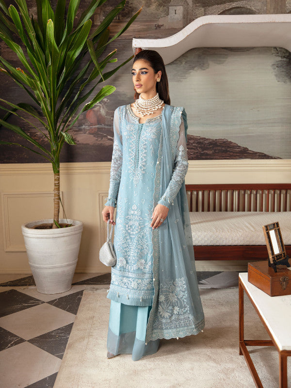 Gulaal | Embroidered Chiffon 23 | CALYPSO GL-EC-23V1-05 - Hoorain Designer Wear - Pakistani Ladies Branded Stitched Clothes in United Kingdom, United states, CA and Australia