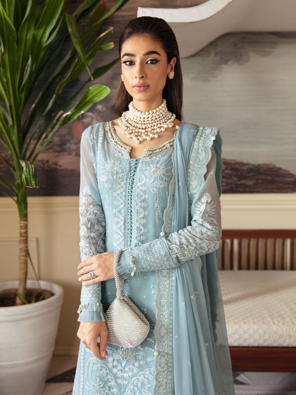 Gulaal | Embroidered Chiffon 23 | CALYPSO GL-EC-23V1-05 - Hoorain Designer Wear - Pakistani Ladies Branded Stitched Clothes in United Kingdom, United states, CA and Australia