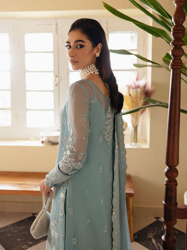 Gulaal | Embroidered Chiffon 23 | CALYPSO GL-EC-23V1-05 - Hoorain Designer Wear - Pakistani Ladies Branded Stitched Clothes in United Kingdom, United states, CA and Australia