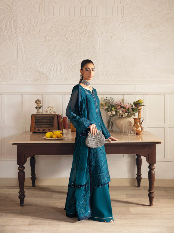 Gulaal | Embroidered Chiffon 23 | MARLEEN GL-EC-23V1-08 - Hoorain Designer Wear - Pakistani Ladies Branded Stitched Clothes in United Kingdom, United states, CA and Australia