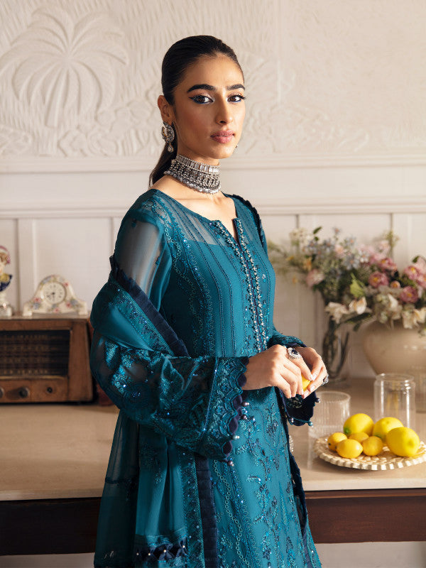Gulaal | Embroidered Chiffon 23 | MARLEEN GL-EC-23V1-08 - Hoorain Designer Wear - Pakistani Designer Clothes for women, in United Kingdom, United states, CA and Australia