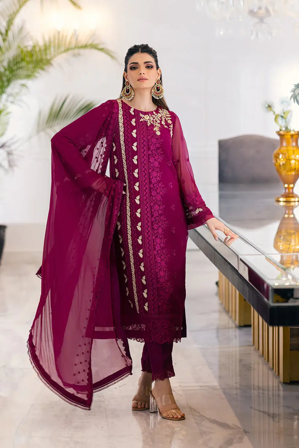 Azure | Embroidered Ensembles 23 | Glooming Diva - Pakistani Clothes for women, in United Kingdom and United States