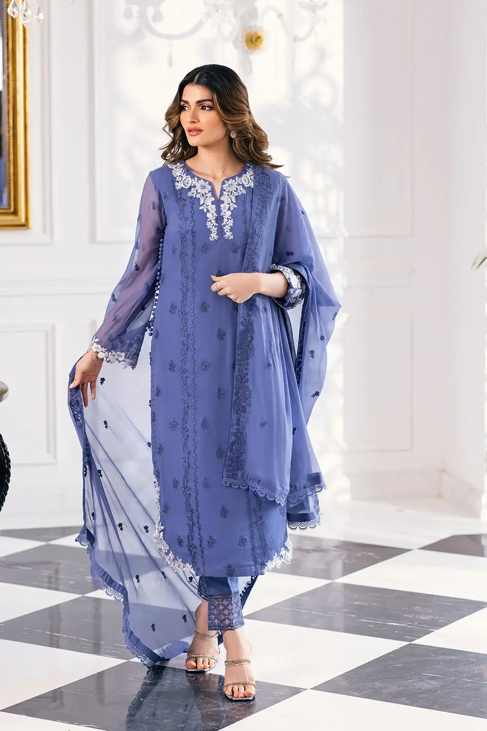 Azure | Embroidered Ensembles 23 | Gradiant Glore - Pakistani Clothes for women, in United Kingdom and United States