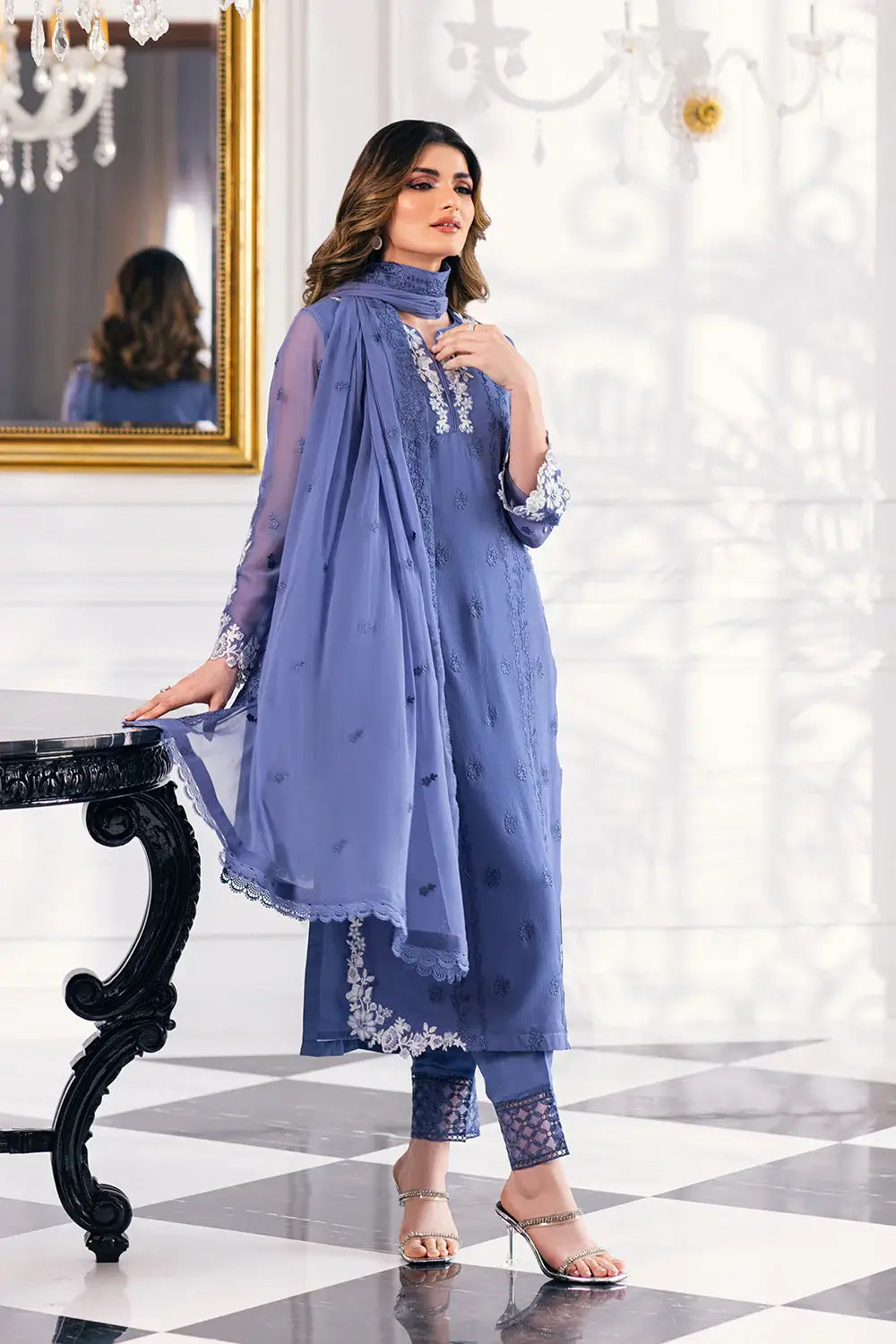 Azure | Embroidered Ensembles 23 | Gradiant Glore - Pakistani Clothes for women, in United Kingdom and United States