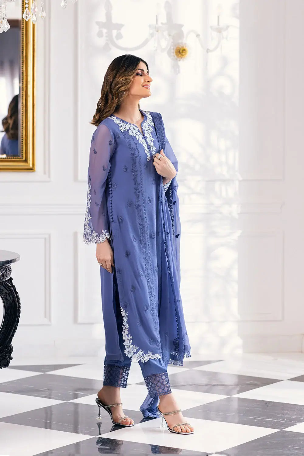 Azure | Embroidered Ensembles 23 | Gradiant Glore - Pakistani Clothes for women, in United Kingdom and United States