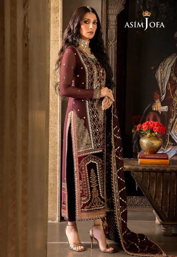 Asim Jofa | Velvet Festive 23 | AJVF-12 - Pakistani Clothes for women, in United Kingdom and United States