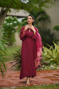 Hue Pret | Leilah Formals 23 | Crimson - Pakistani Clothes for women, in United Kingdom and United States