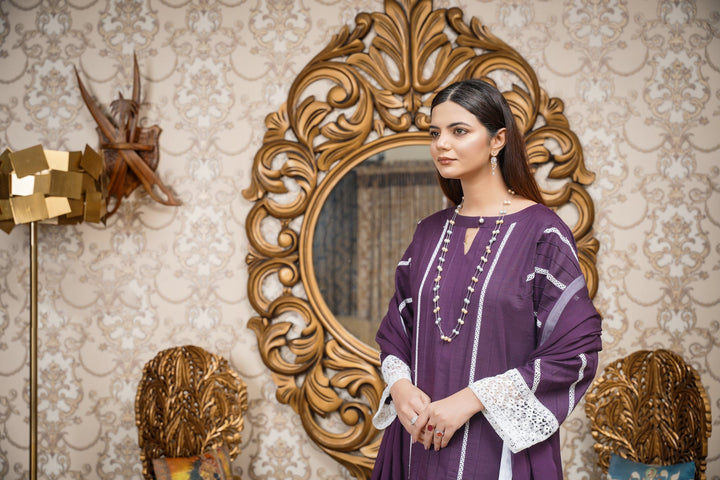 Hoorain Basics | Slub Winter 23 | HB-PUR - Hoorain Designer Wear - Pakistani Ladies Branded Stitched Clothes in United Kingdom, United states, CA and Australia