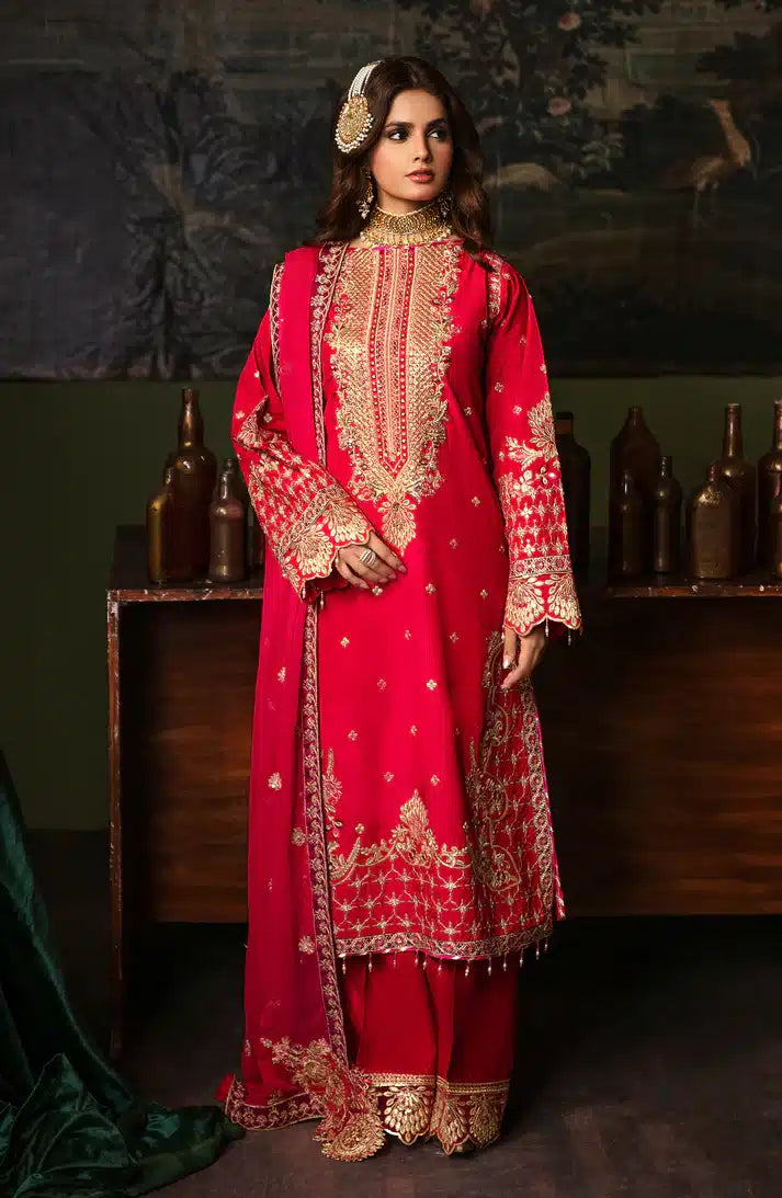 Emaan Adeel | Noori Silk Formals 23 | NR 02 ZEBAISH - Hoorain Designer Wear - Pakistani Ladies Branded Stitched Clothes in United Kingdom, United states, CA and Australia