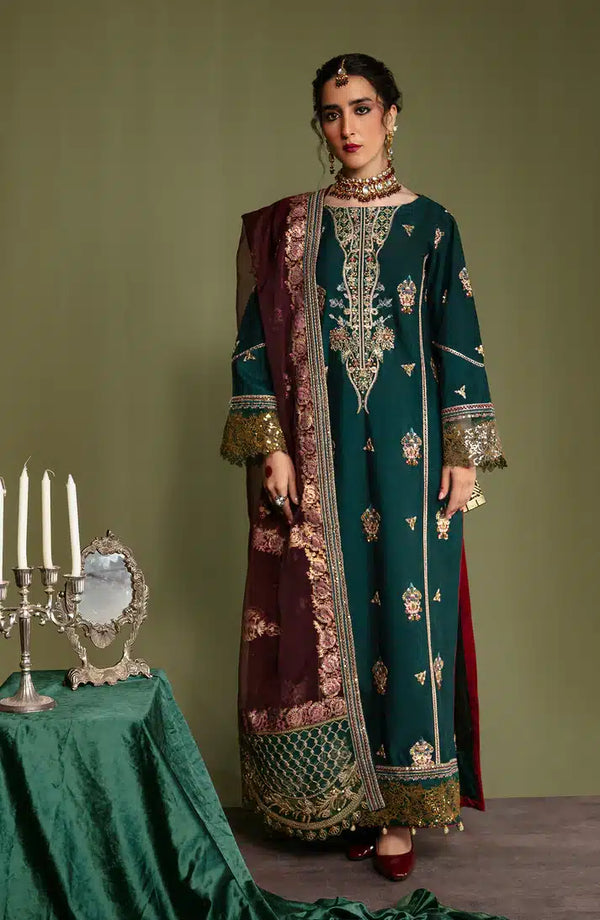 Emaan Adeel | Noori Silk Formals 23 | NR 05 RIWAYAT - Hoorain Designer Wear - Pakistani Ladies Branded Stitched Clothes in United Kingdom, United states, CA and Australia