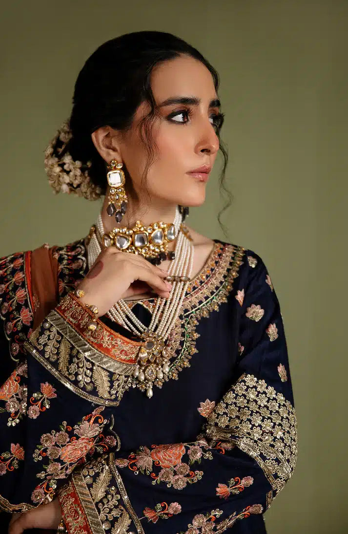 Emaan Adeel | Noori Silk Formals 23 | NR 07 DIVANI - Hoorain Designer Wear - Pakistani Ladies Branded Stitched Clothes in United Kingdom, United states, CA and Australia