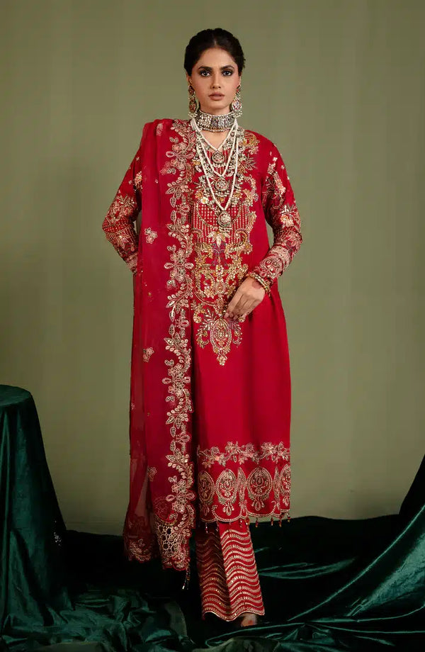 Emaan Adeel | Noori Silk Formals 23 | NR 08 ULFAT - Hoorain Designer Wear - Pakistani Ladies Branded Stitched Clothes in United Kingdom, United states, CA and Australia