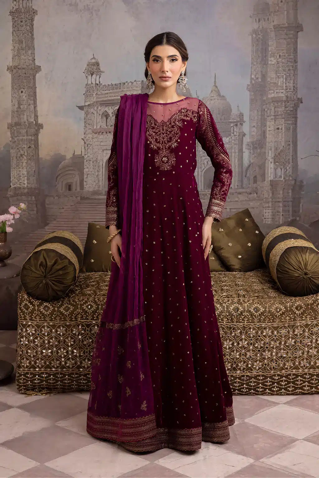 Iznik | Festive Velvet 23 | IV-24 RUMMANA - Pakistani Clothes for women, in United Kingdom and United States