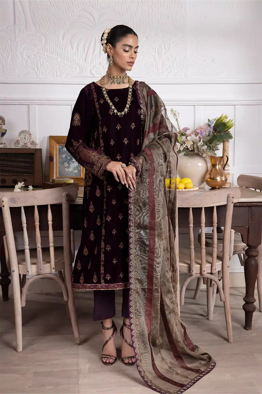 Iznik | Festive Velvet 23 | IV-23 SEHER - Pakistani Clothes for women, in United Kingdom and United States