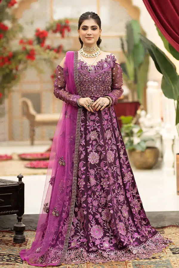 Imrozia Premium | Falesia Formals 23 | L-261 Lucida Purple - Hoorain Designer Wear - Pakistani Ladies Branded Stitched Clothes in United Kingdom, United states, CA and Australia