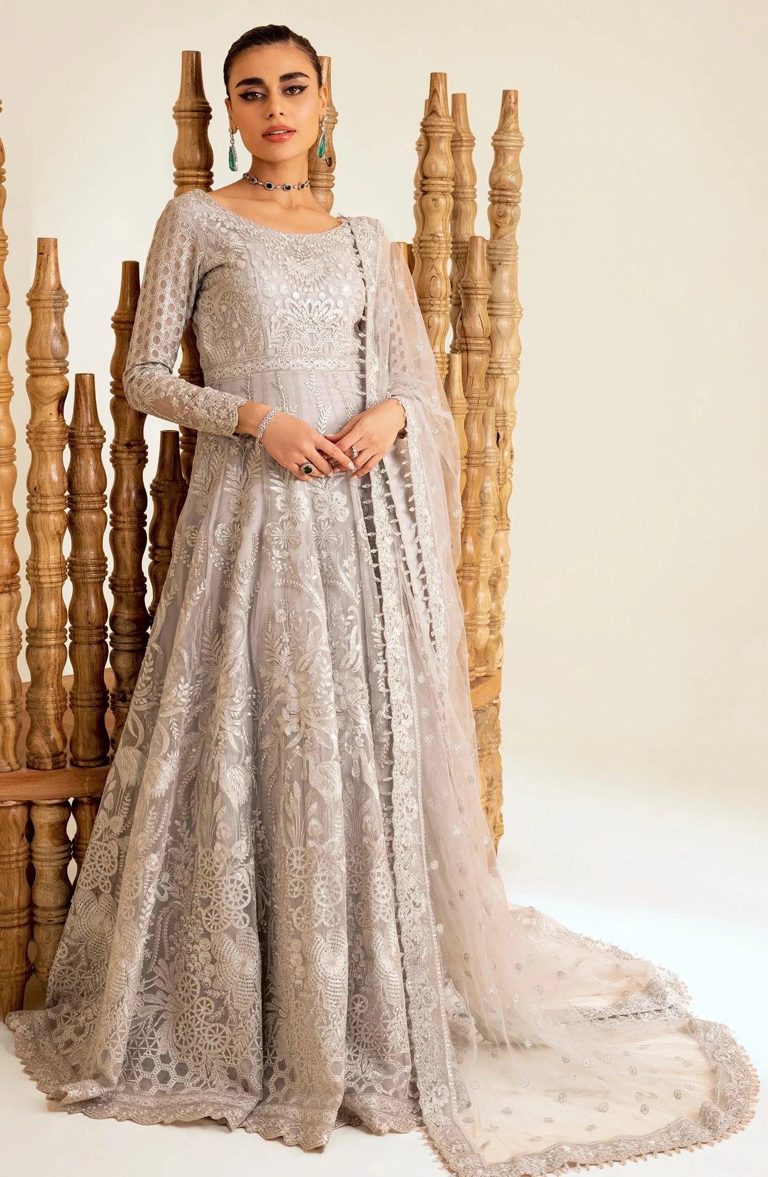 Maryum N Maria | The Brides 23 | Silver Thorn (MS23-535) - Pakistani Clothes for women, in United Kingdom and United States