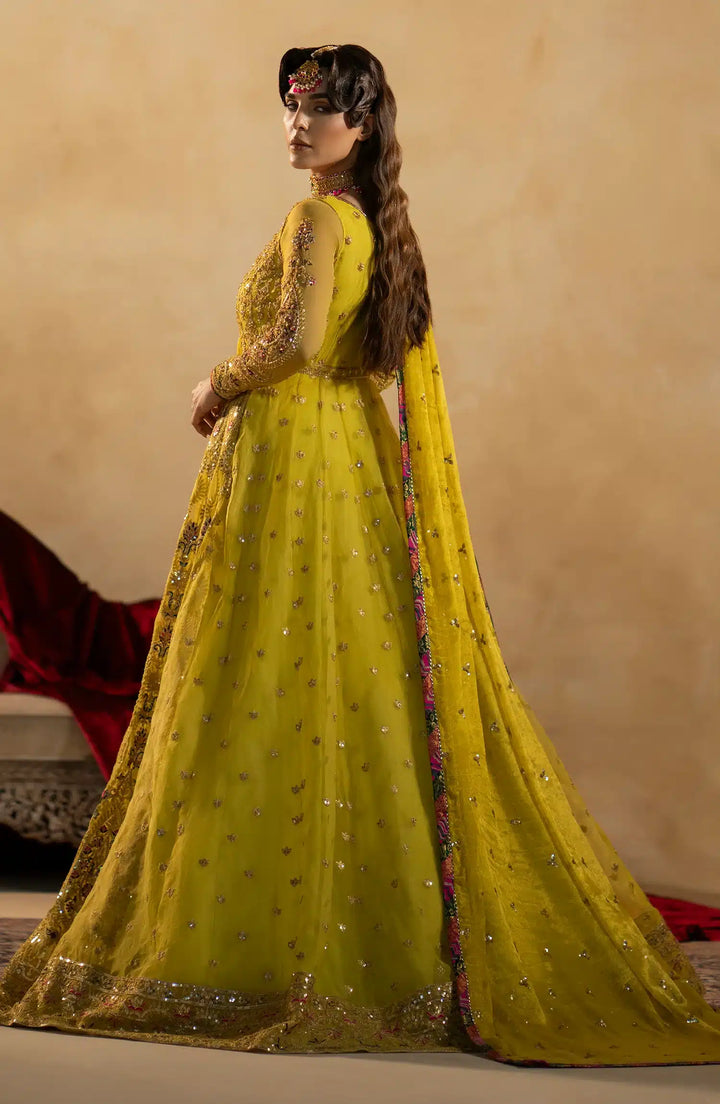 Maryum N Maria | Zamani Beghum Formals 23 | Peridot-(MW23-511) - Hoorain Designer Wear - Pakistani Ladies Branded Stitched Clothes in United Kingdom, United states, CA and Australia