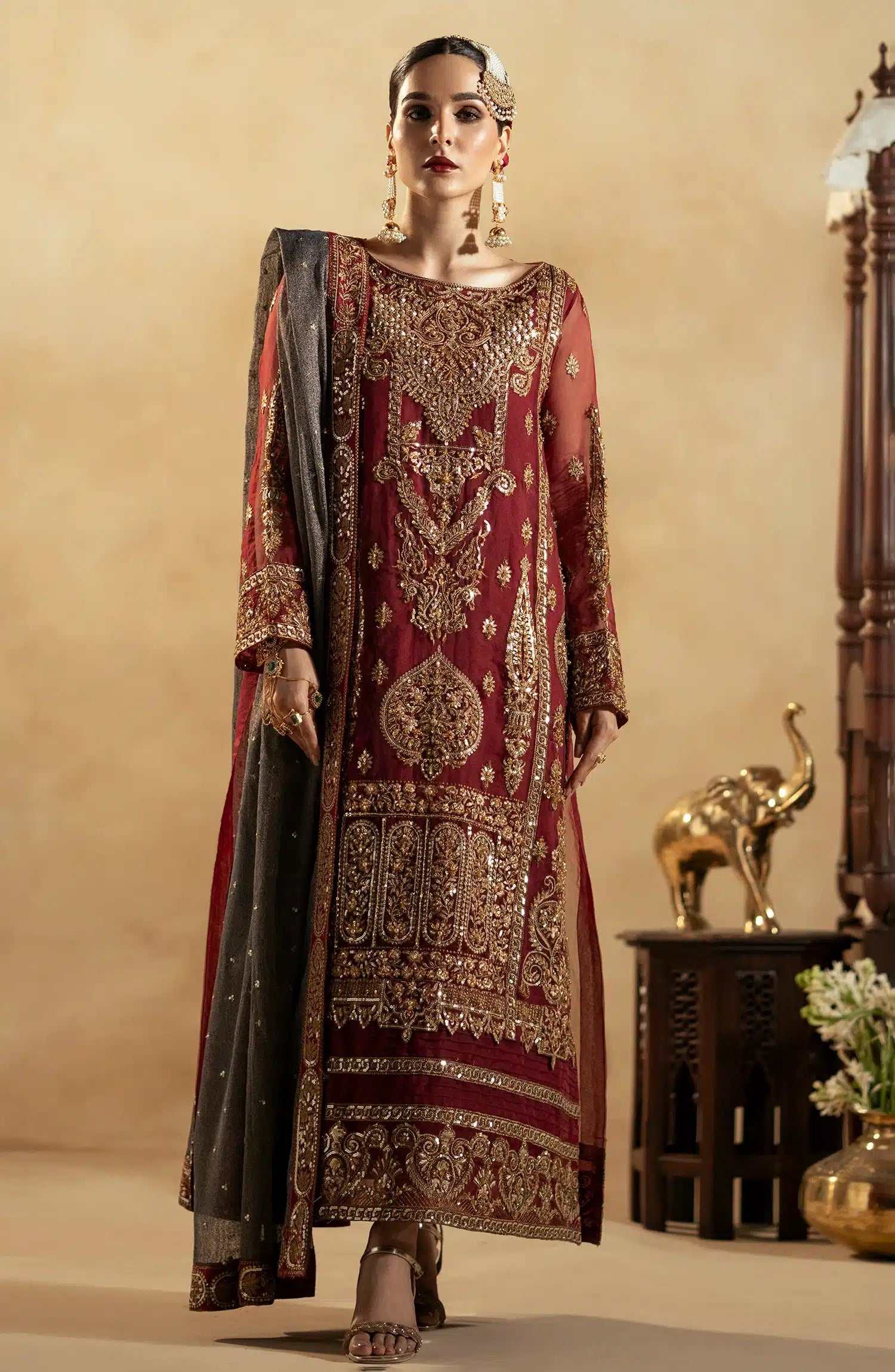 Maryum N Maria | Zamani Beghum Formals 23 | Ruby-(MW23-517) - Pakistani Clothes for women, in United Kingdom and United States