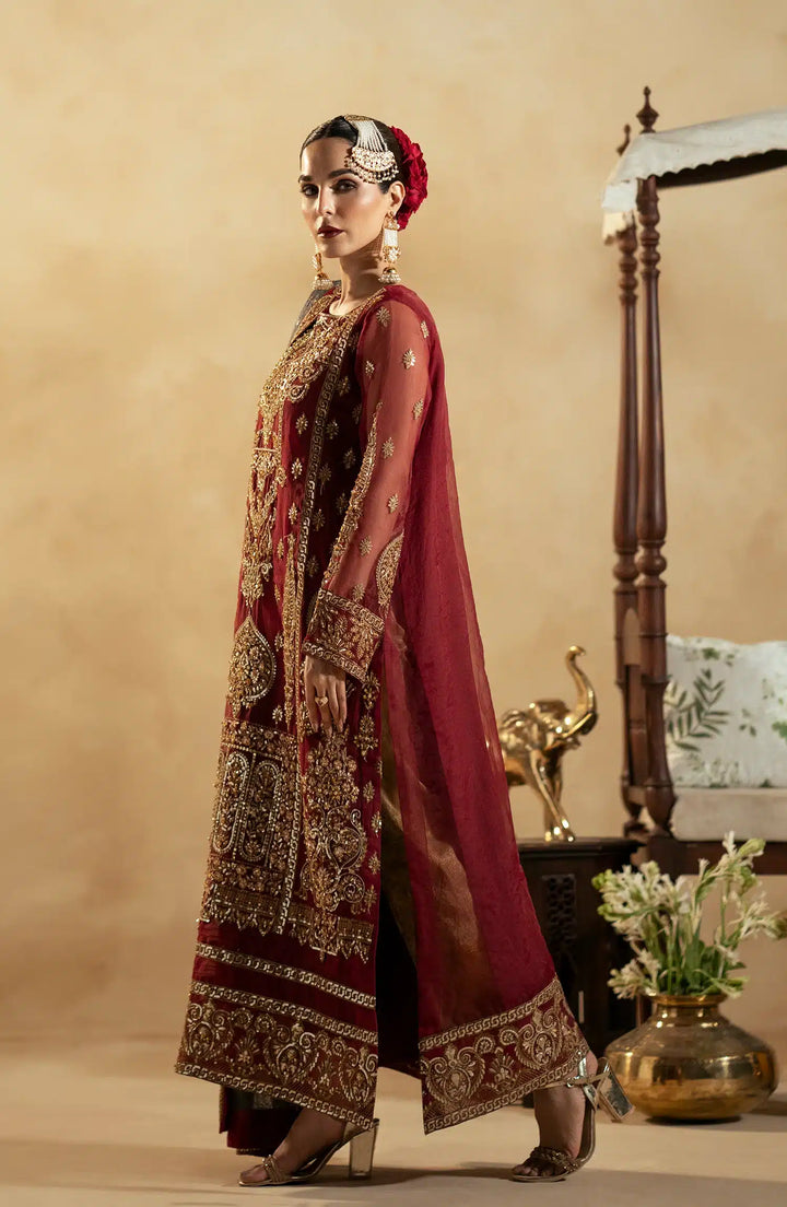 Maryum N Maria | Zamani Beghum Formals 23 | Ruby-(MW23-517) - Hoorain Designer Wear - Pakistani Ladies Branded Stitched Clothes in United Kingdom, United states, CA and Australia